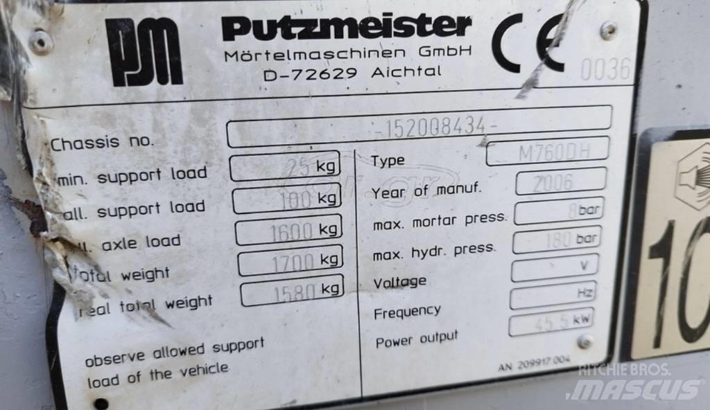 Putzmeister 760 스크리드 펌프