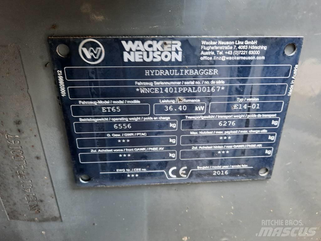 Wacker Neuson ET 65 소형 굴삭기 7톤 미만