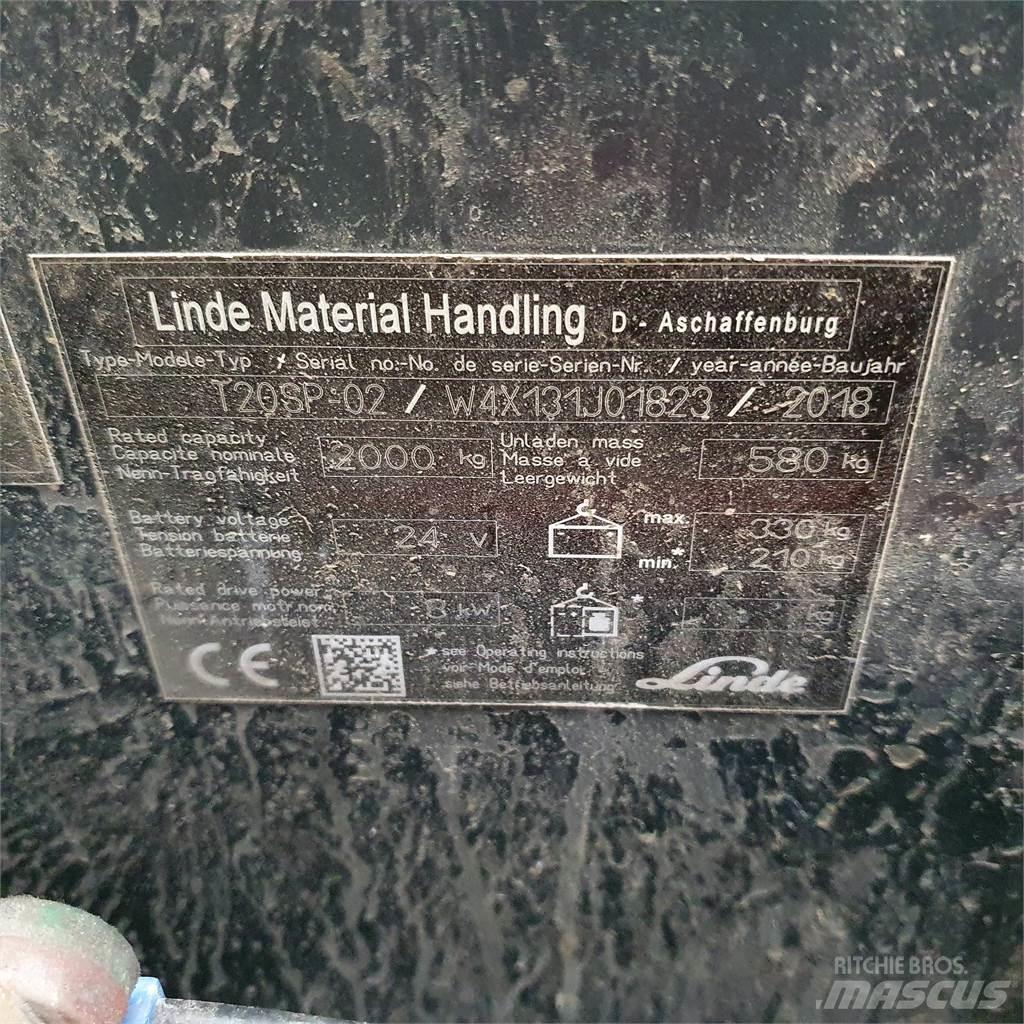 Linde T20SP kurz 경량 리프터