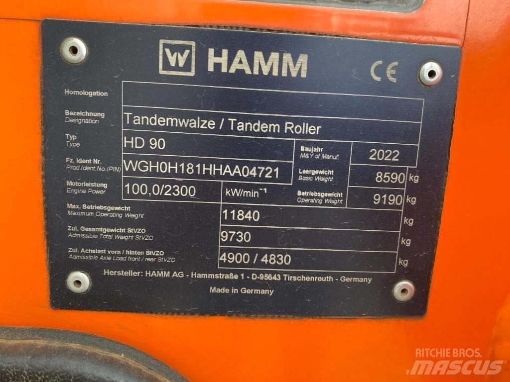 Hamm HD 90 트윈 드럼 롤러