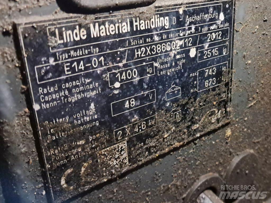 Linde E14-01 전동 지게차