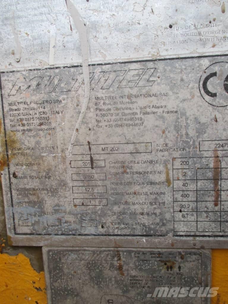 Multitel MT 202 트럭 탑재 고소작업대