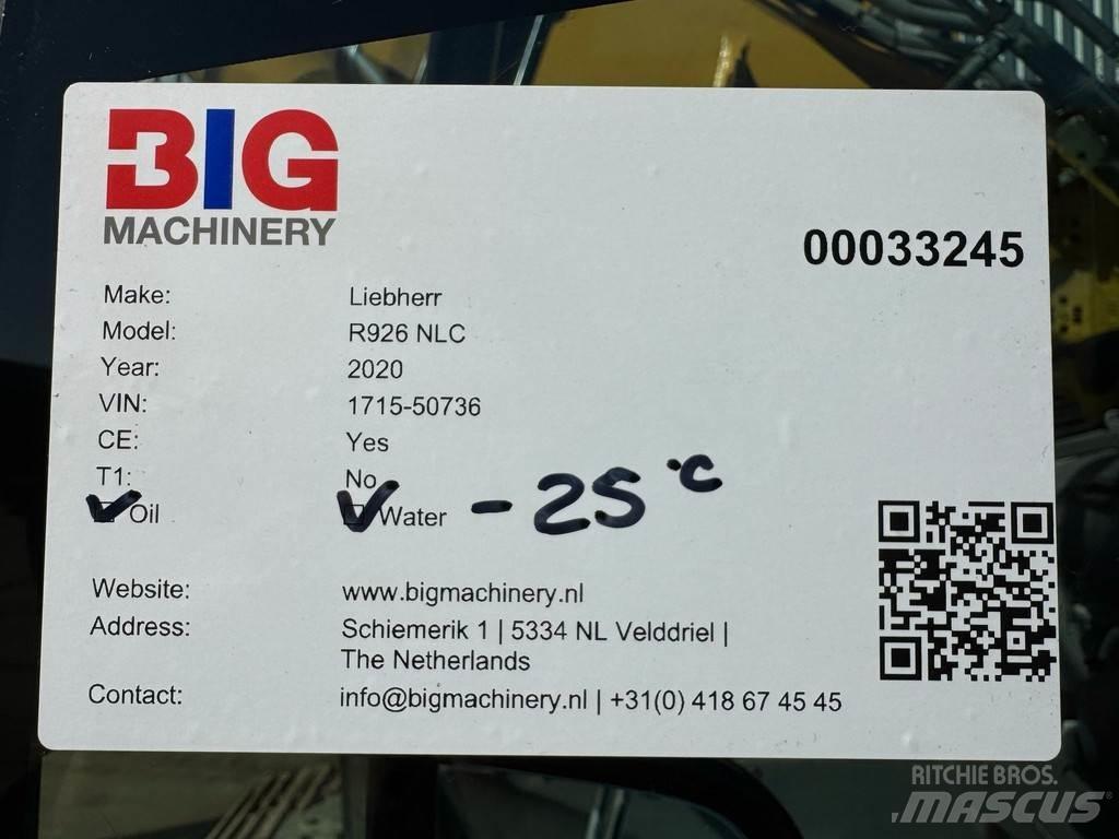 Liebherr R926 NLC 대형 굴삭기 29톤 이상