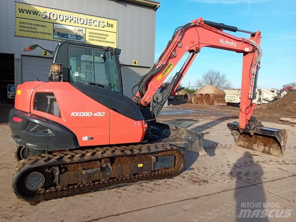 Kubota KX 080 중형굴삭기 7톤-28톤