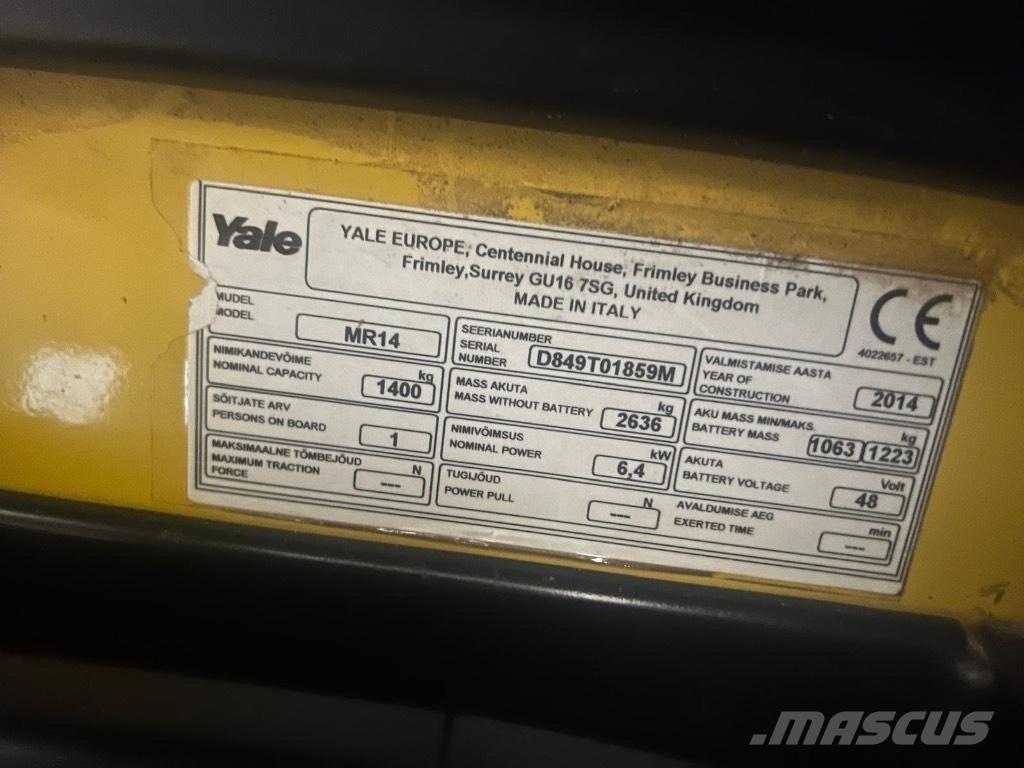 Yale MR 14 리치 트럭