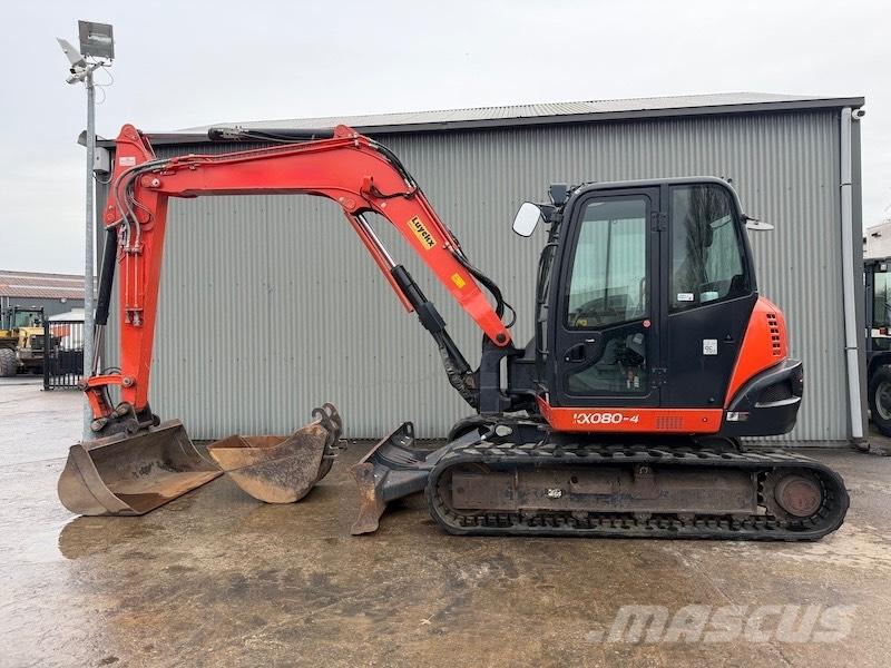 Kubota KX 080-4 중형굴삭기 7톤-28톤