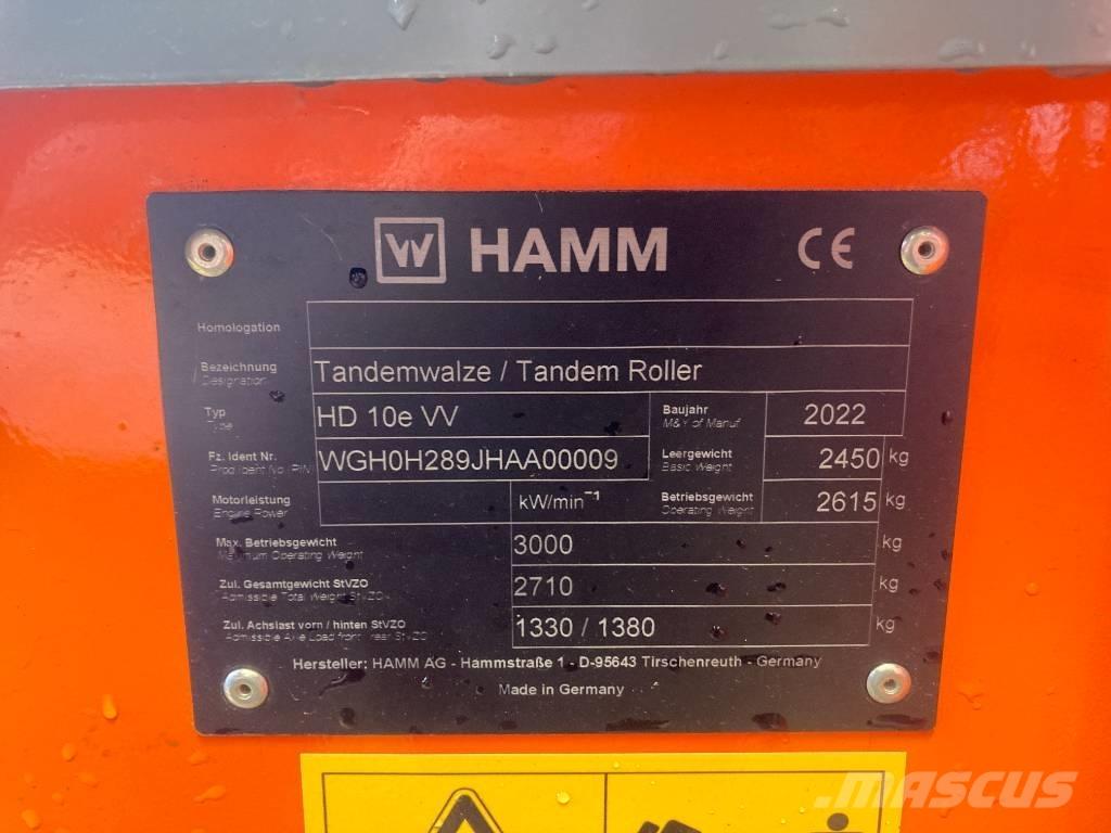 Hamm HD 10e VV H289 토양 다짐기