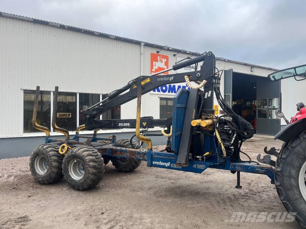 Vreten 1200 4wd 임업용 트레일러