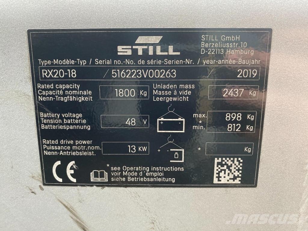 Still RX20-18 전동 지게차