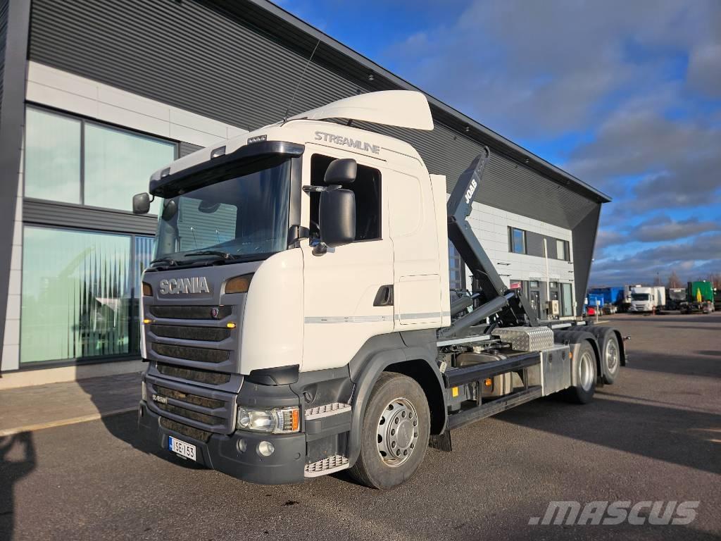Scania R 450 6x2*4 훅 리프트 트럭
