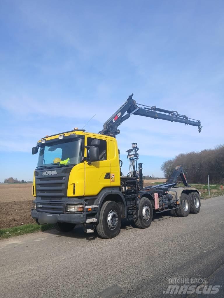 Scania R 420 훅 리프트 트럭