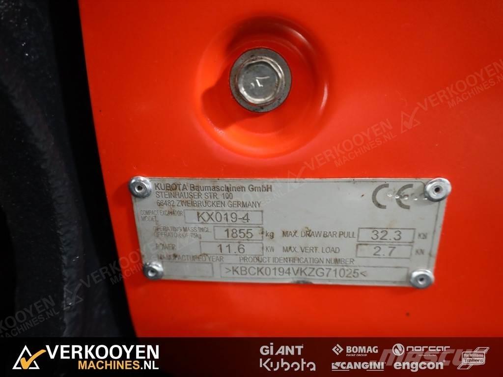 Kubota KX019-4 소형 굴삭기 7톤 미만