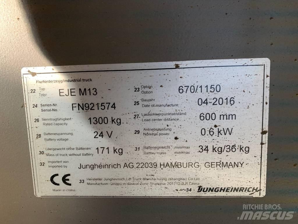 Jungheinrich EJE M13 경량 리프터