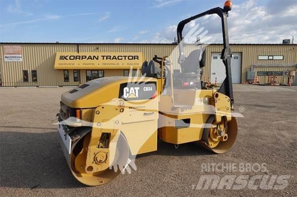 CAT CB34 싱글 드럼 롤러