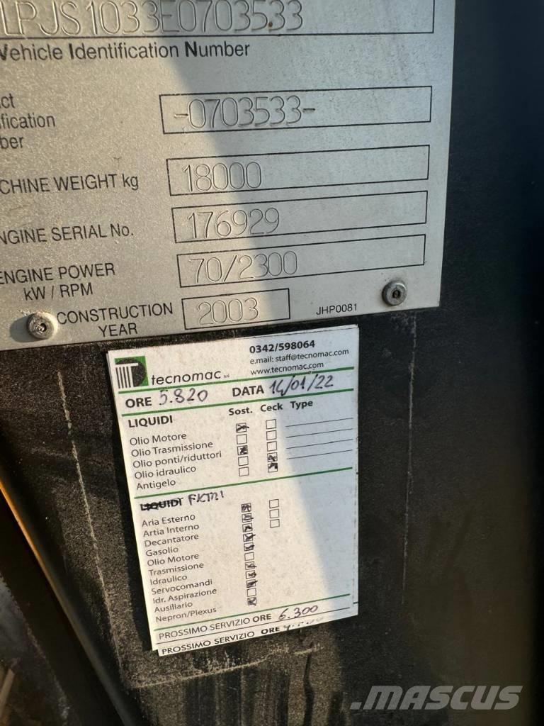 JCB JS 180 대형 굴삭기 29톤 이상