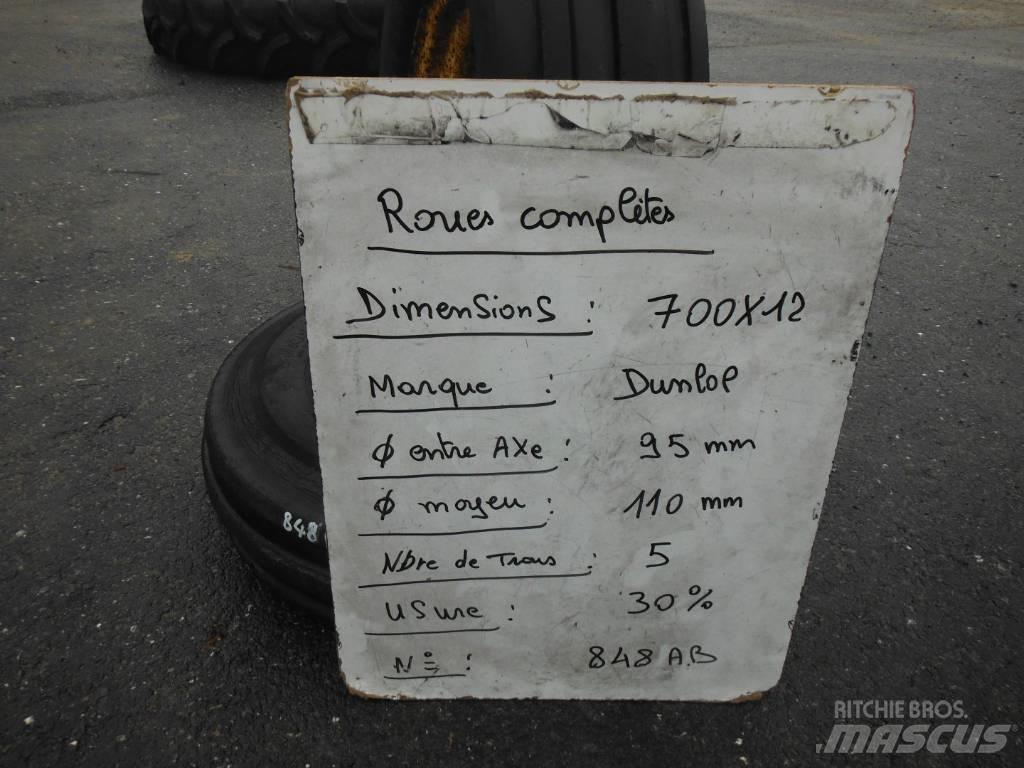 Dunlop 7.00X12 타이어, 휠 및 림