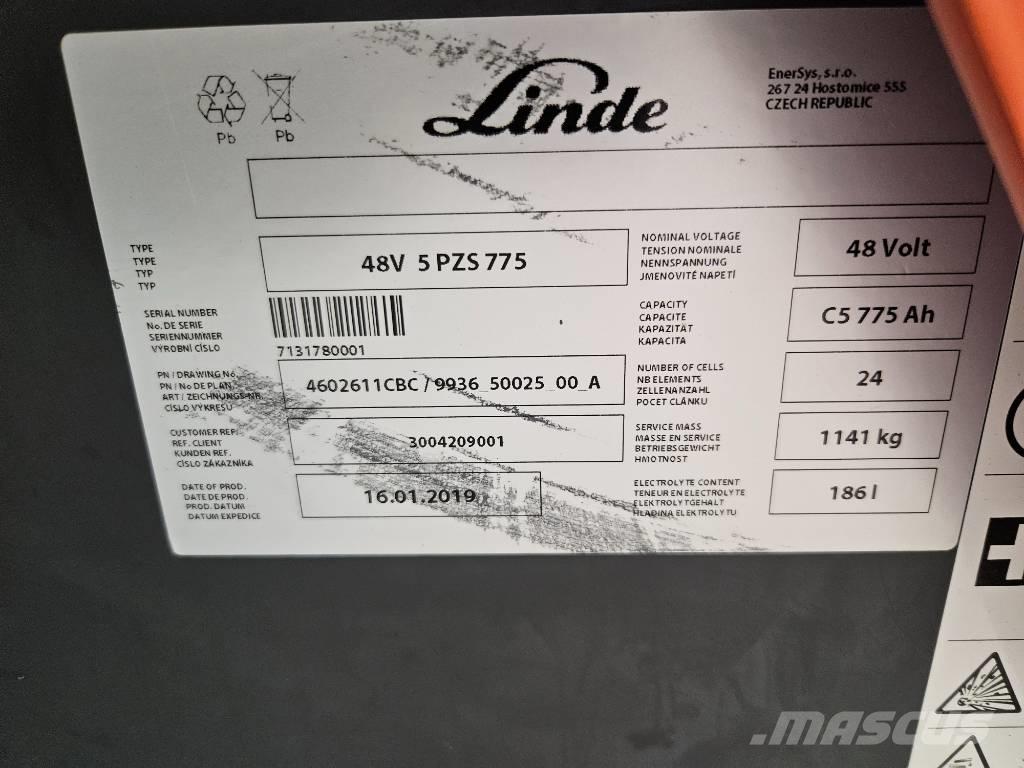 Linde R20N 보행식 리치 지게차