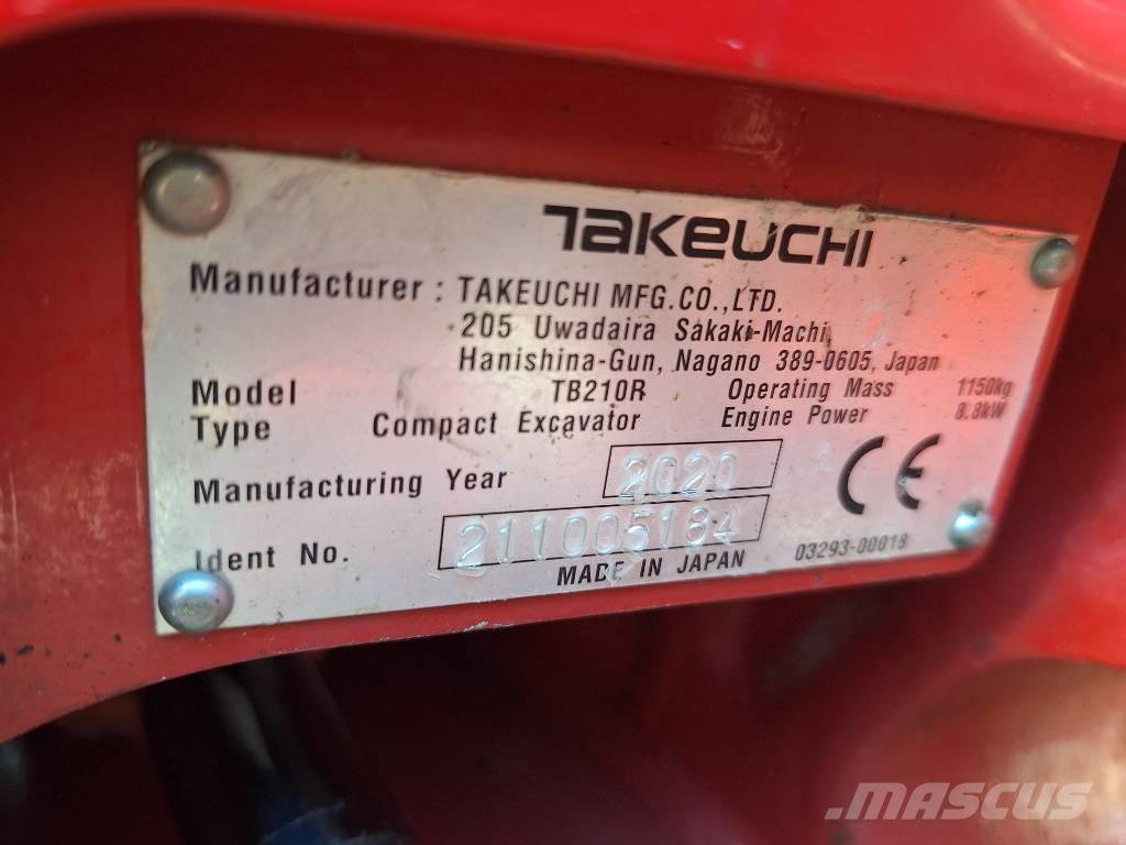 Takeuchi TB 210 R 소형 굴삭기 7톤 미만
