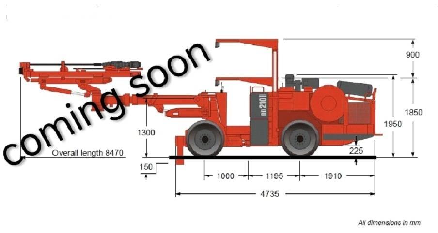 Sandvik DD 210 터널링 및 지하 채굴 드릴