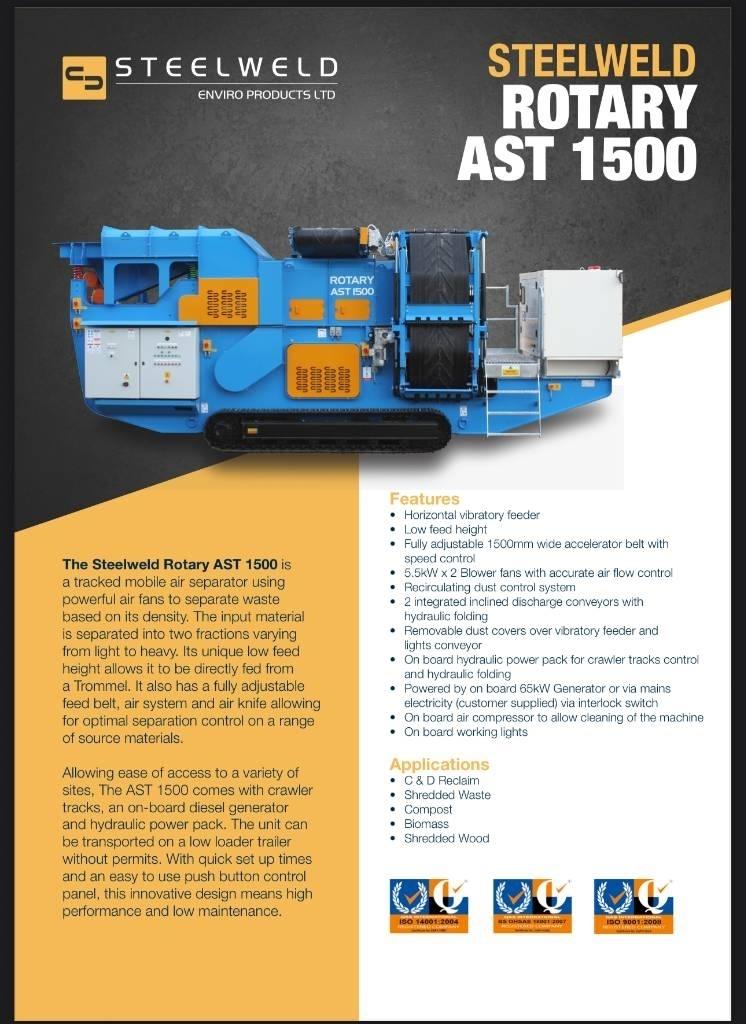  STEELWELD AST1500 이동식 선별기