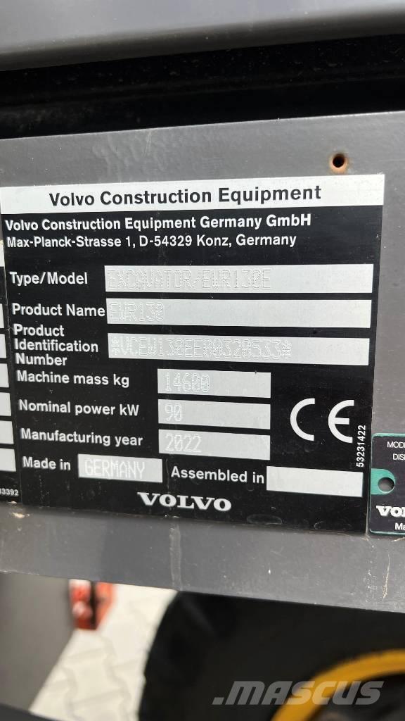 Volvo EWR 130 E  휠 굴삭기