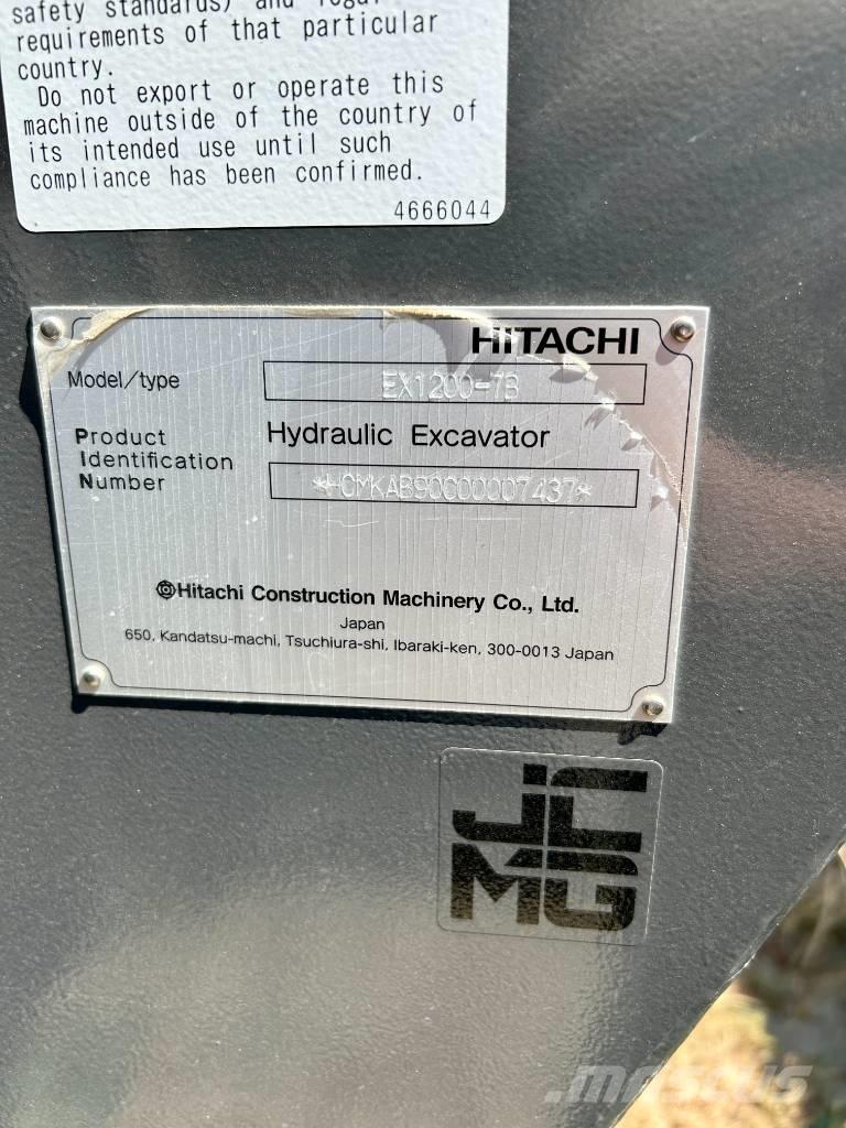 Hitachi EX 1200-7B 대형 굴삭기 29톤 이상