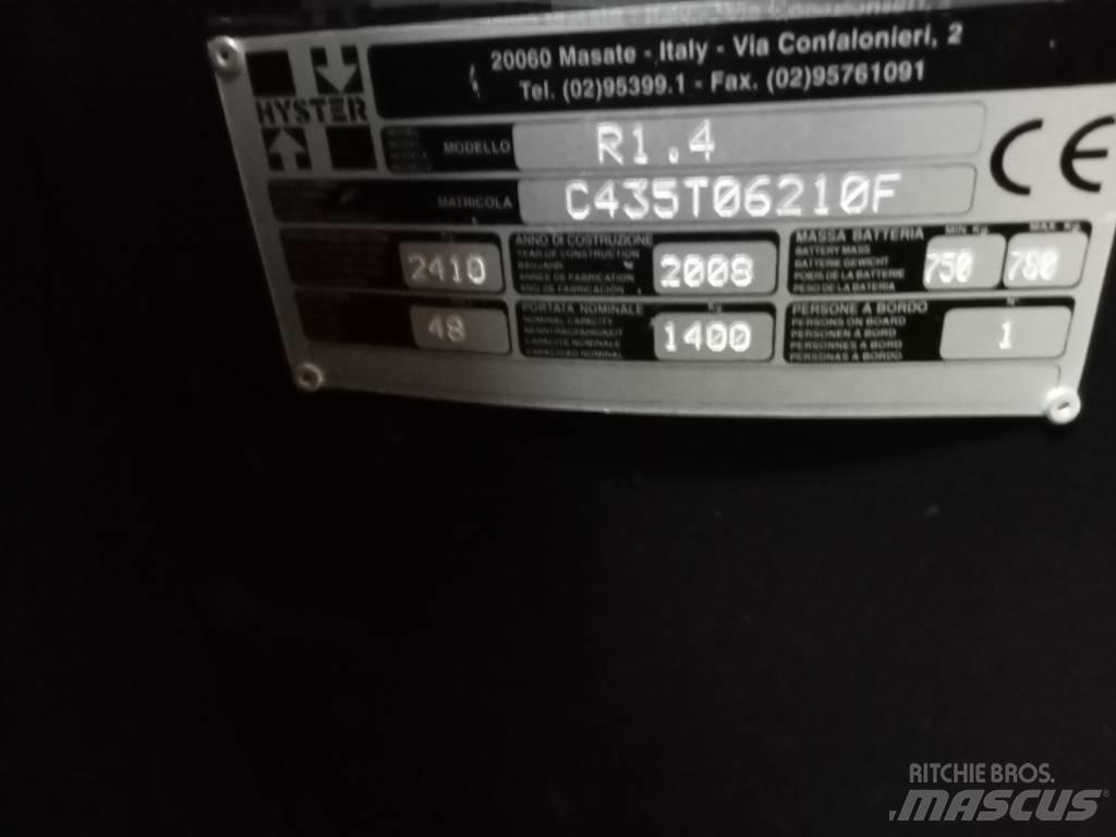 Hyster R1.4 리치 트럭