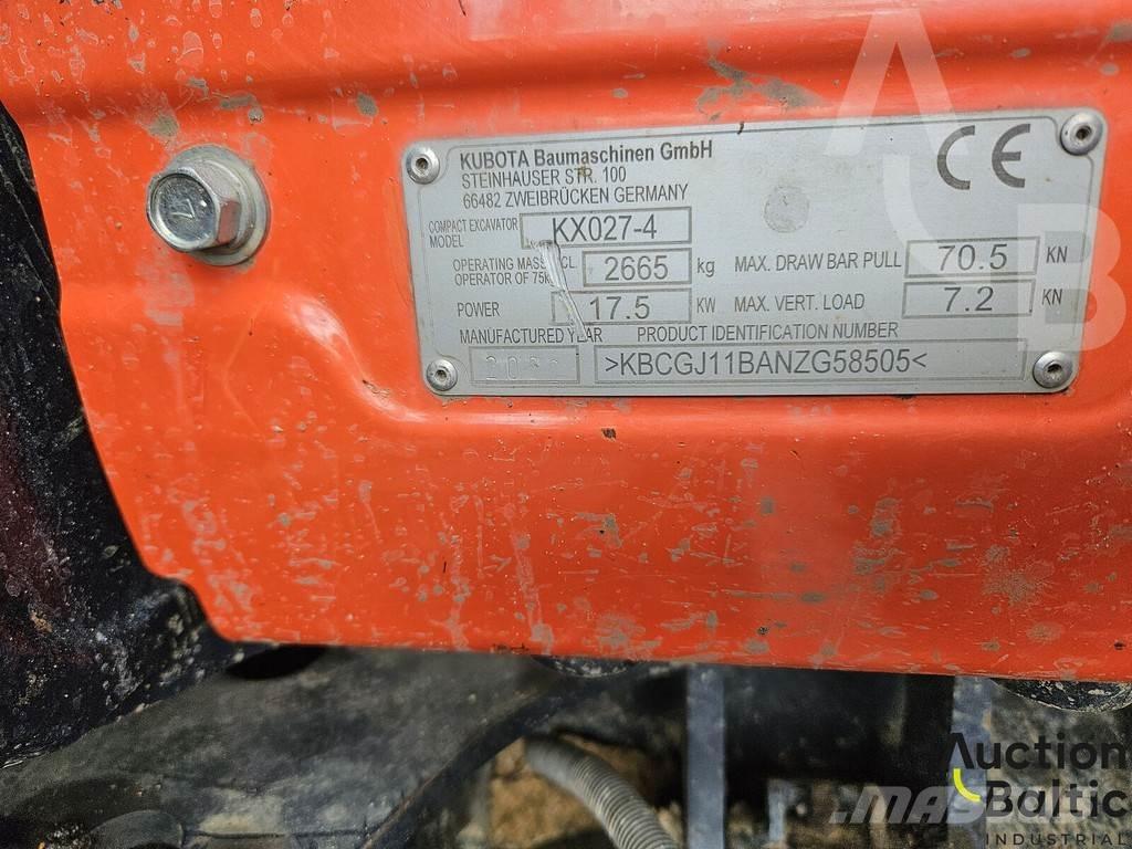 Kubota KX 027-4 소형 굴삭기 7톤 미만