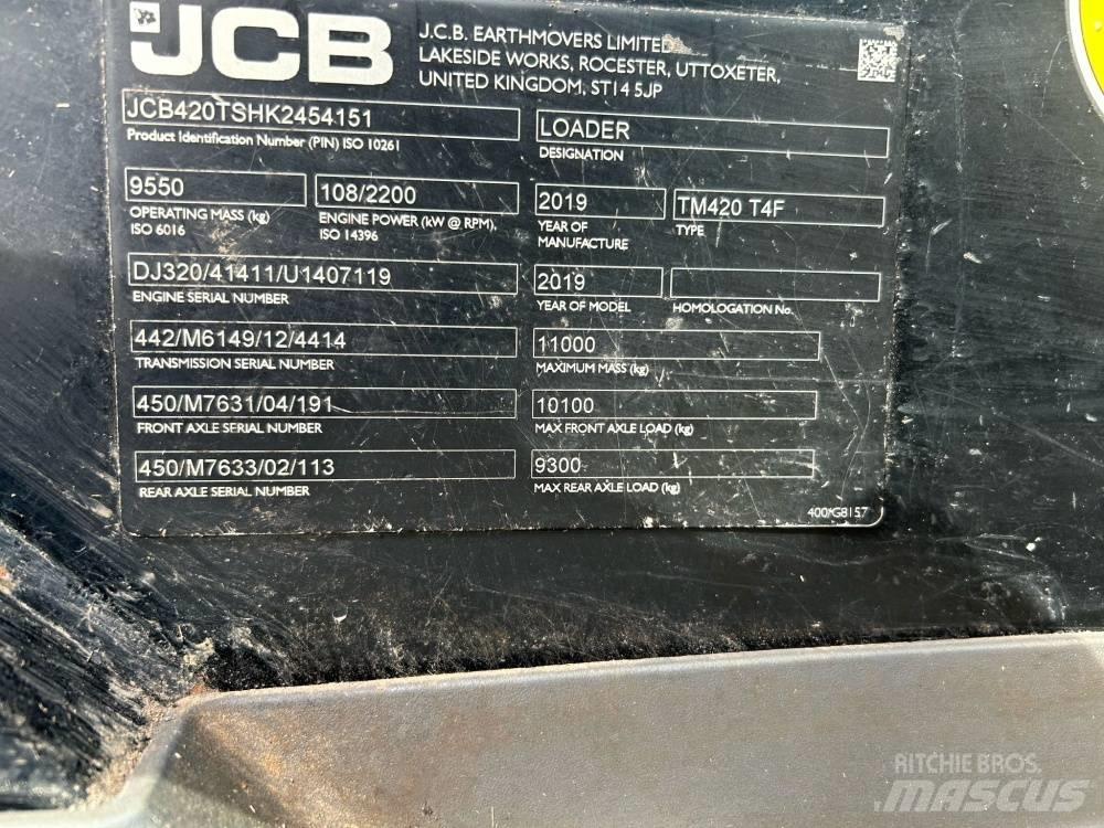JCB TM 420 농업용 텔레 핸들러