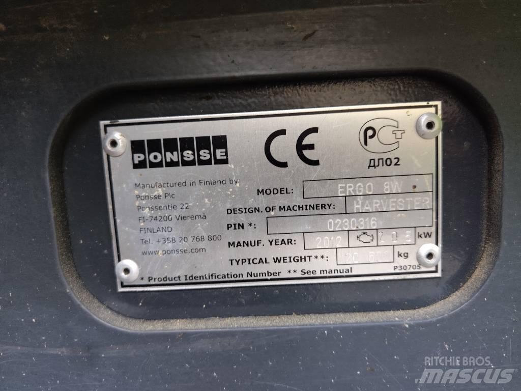 Ponsse ERGO 8W 원목 하베스터
