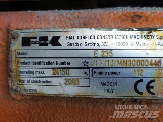 Fiat-Kobelco E 235 대형 굴삭기 29톤 이상