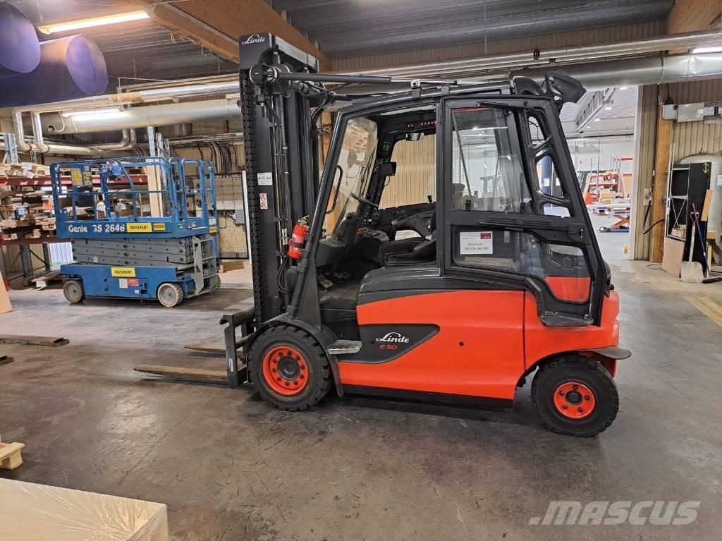 Linde E50HL-01 전동 지게차