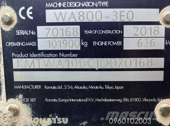 Komatsu WA 800-3  휠로우더