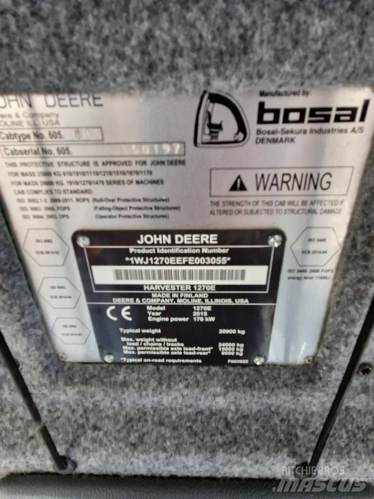 John Deere 1270E 원목 하베스터
