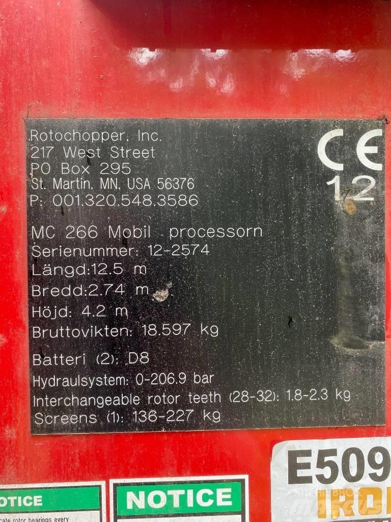 Rotochopper MC 266 폐기물 분쇄기