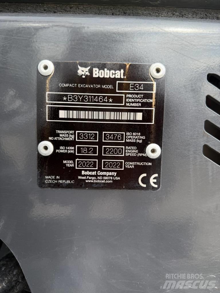 Bobcat E 34 소형 굴삭기 7톤 미만