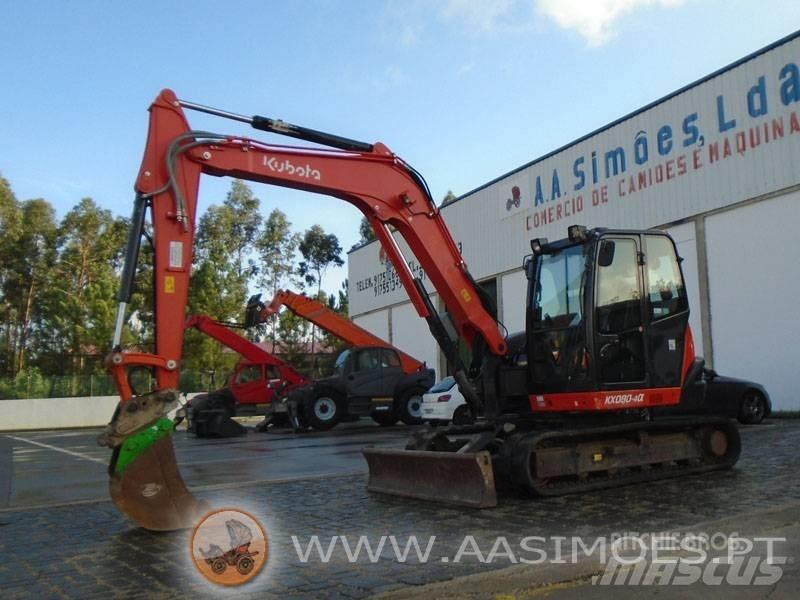 Kubota KX 080-4 중형굴삭기 7톤-28톤