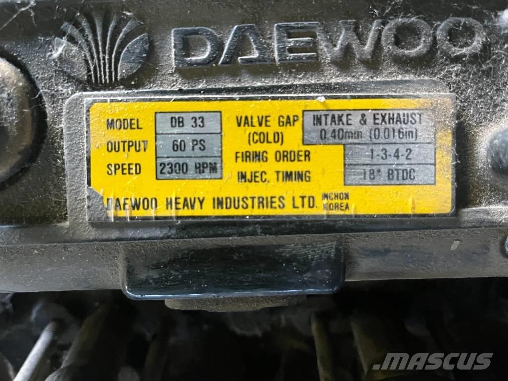 Daewoo DB33A E-0059 엔진