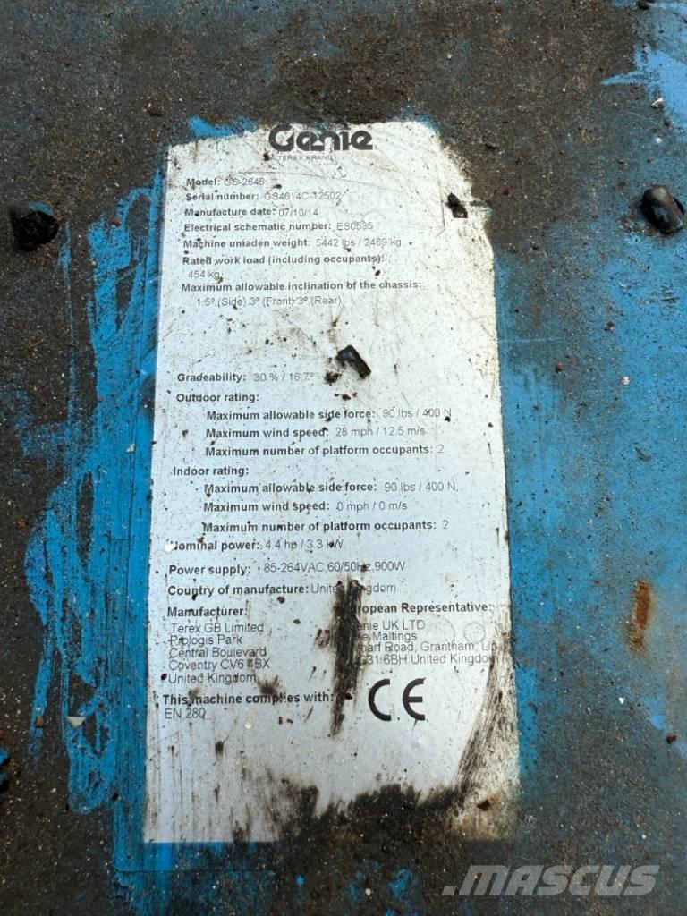 Genie GS2646 가위형 리프트