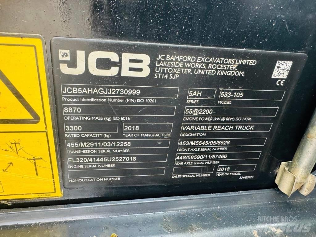 JCB 533-105 텔러 핸들러