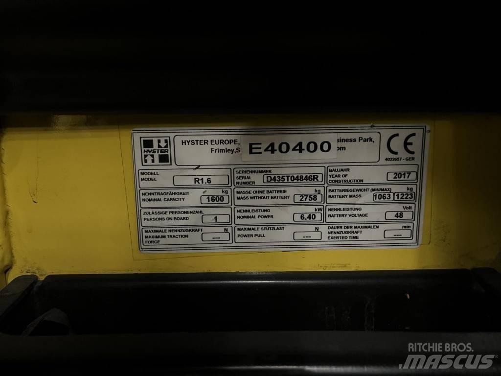 Hyster R1.6 리치 트럭