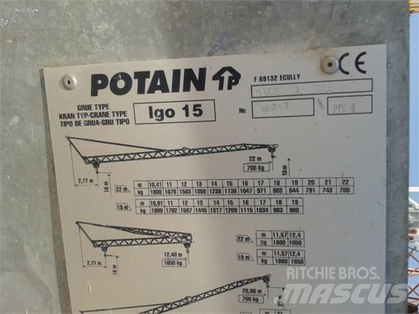 Potain Igo 15 타워 크레인