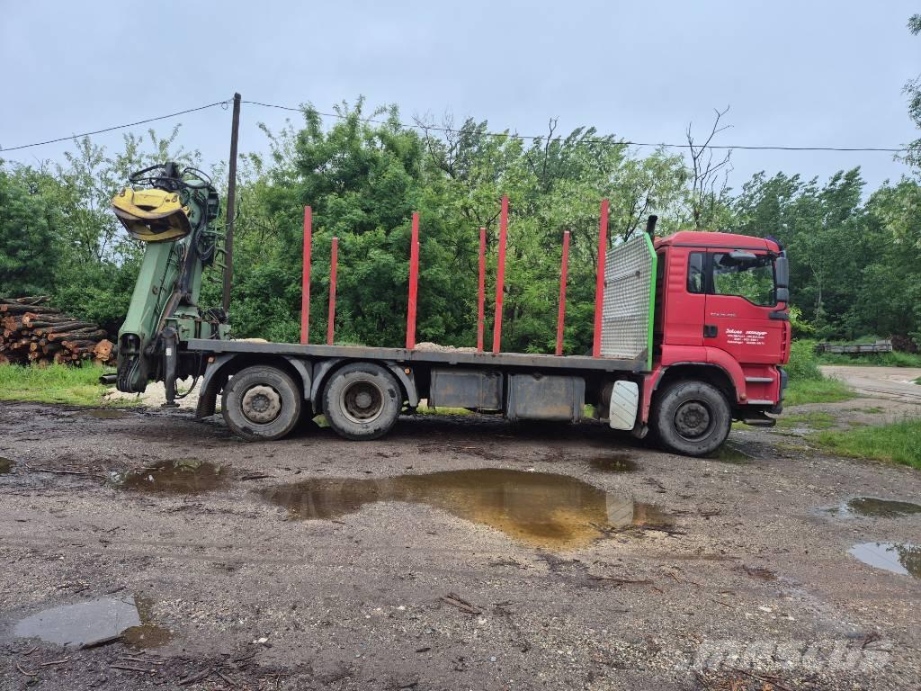 MAN TGA 26.430 목재 트럭