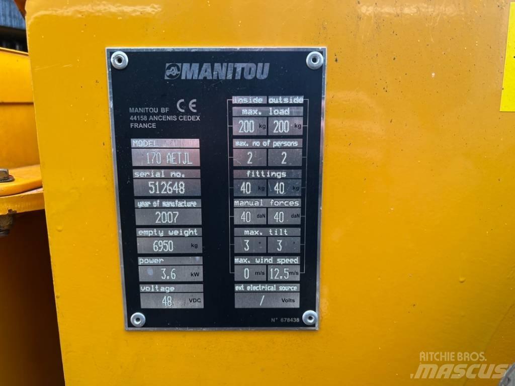 Manitou 170AETJ 관절형 전동이동 리프트