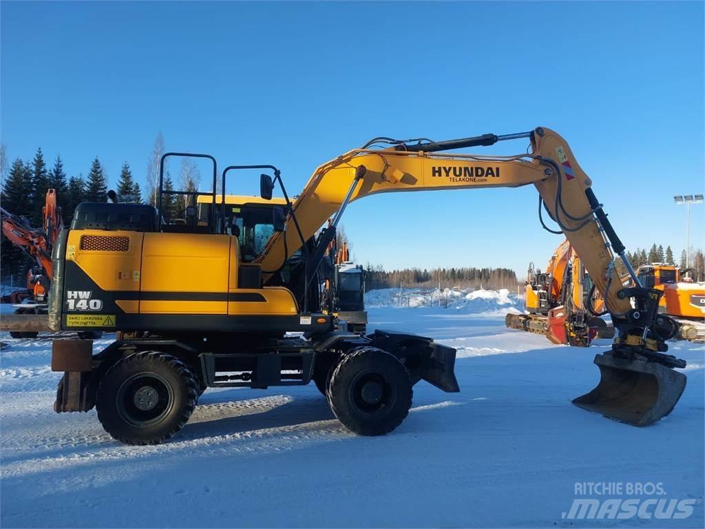 Hyundai HW140  휠 굴삭기