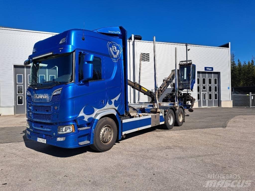 Scania R580B6X4NB 목재 트럭