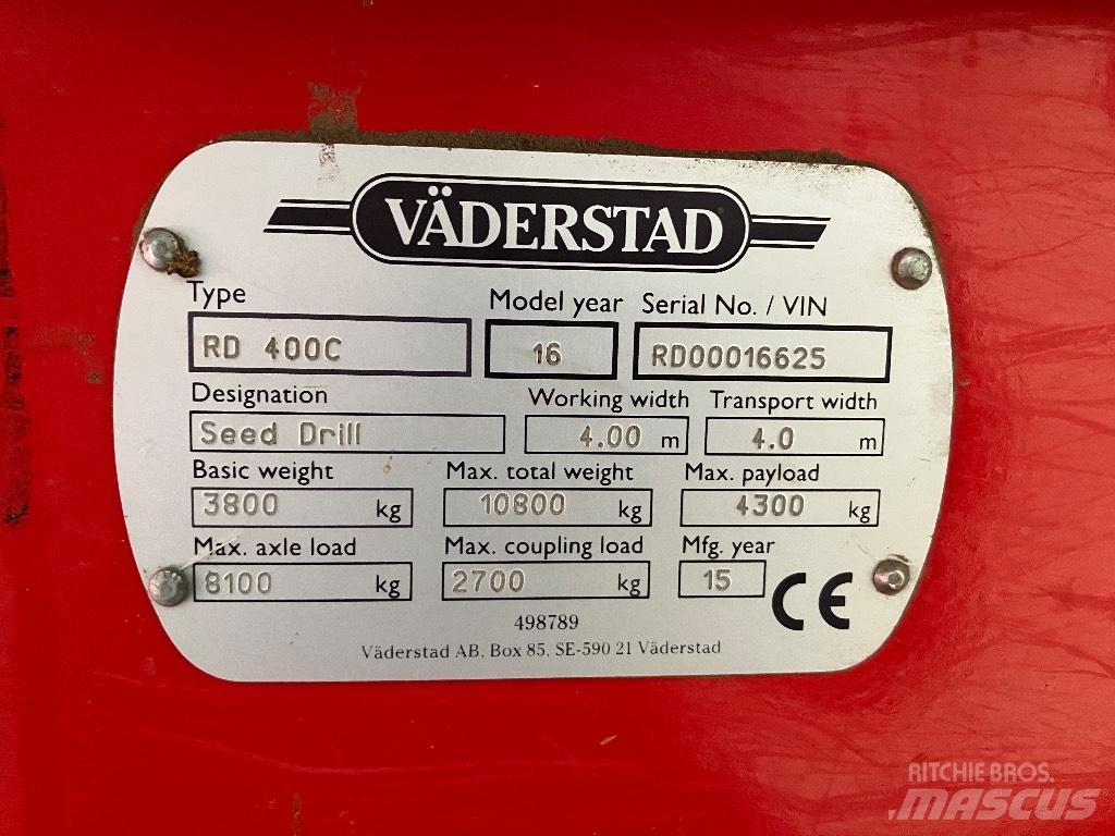Väderstad Rapid400C 드릴