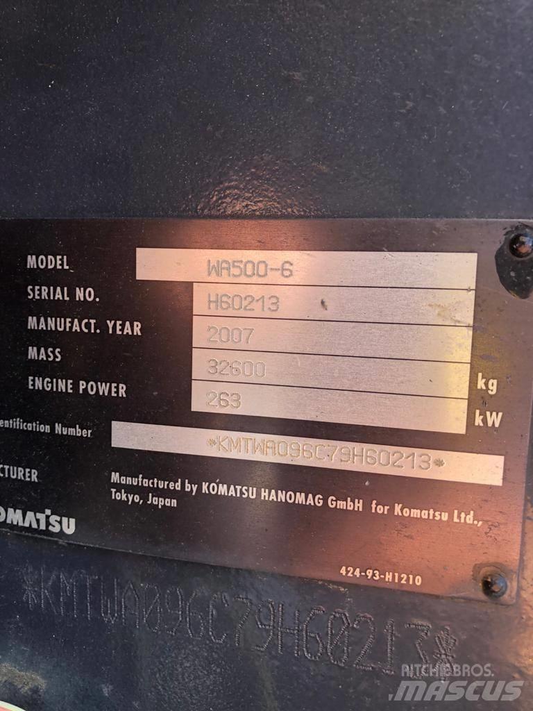 Komatsu WA500-6  휠로우더