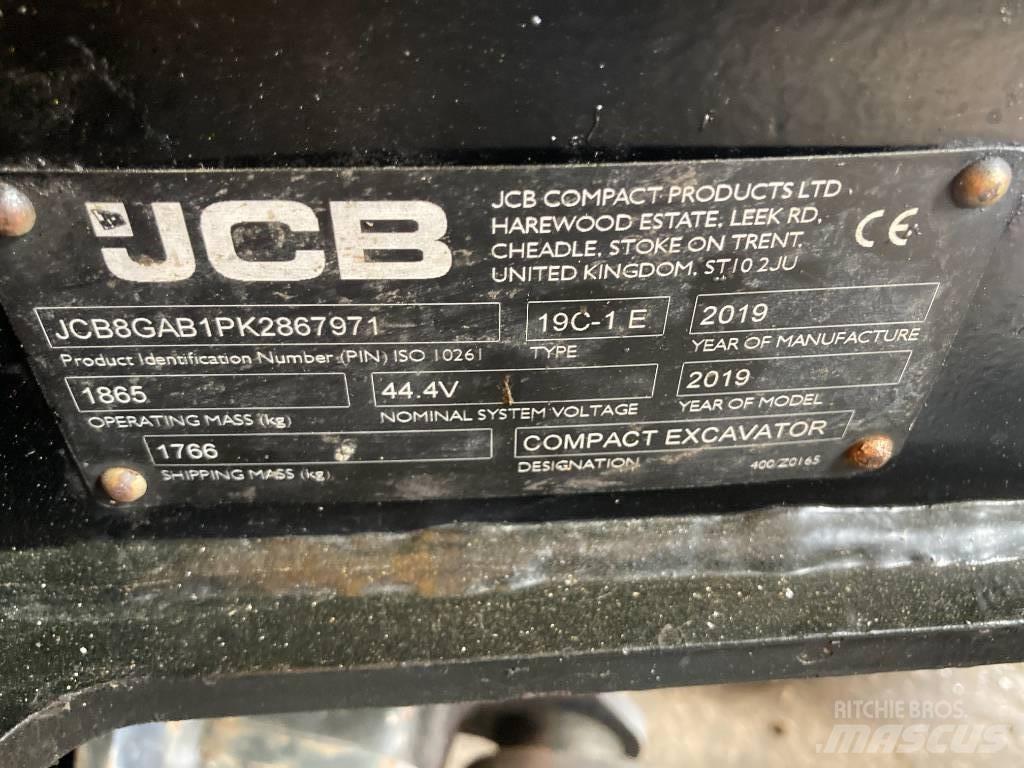 JCB 19 C-IE 소형 굴삭기 7톤 미만
