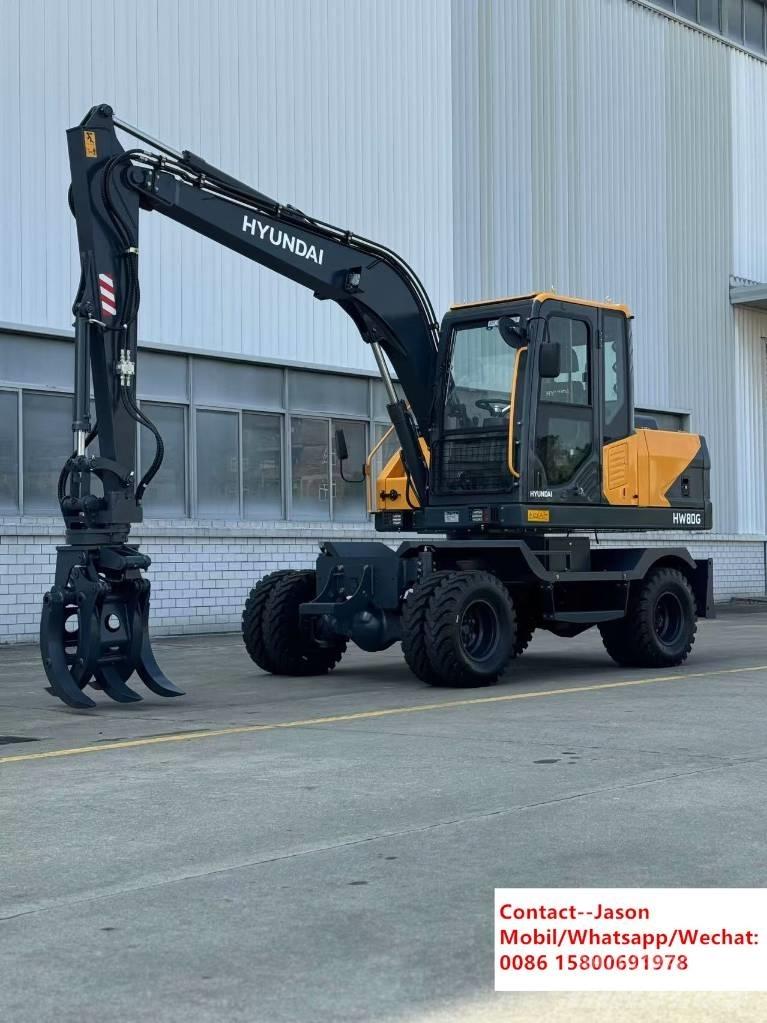 Hyundai HW80  휠 굴삭기